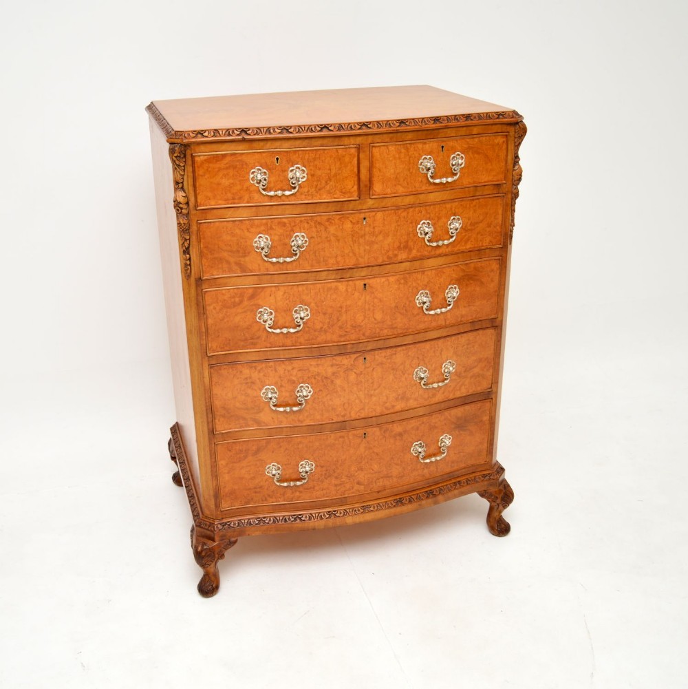 Antique Burr Walnut Chest of Drawers
