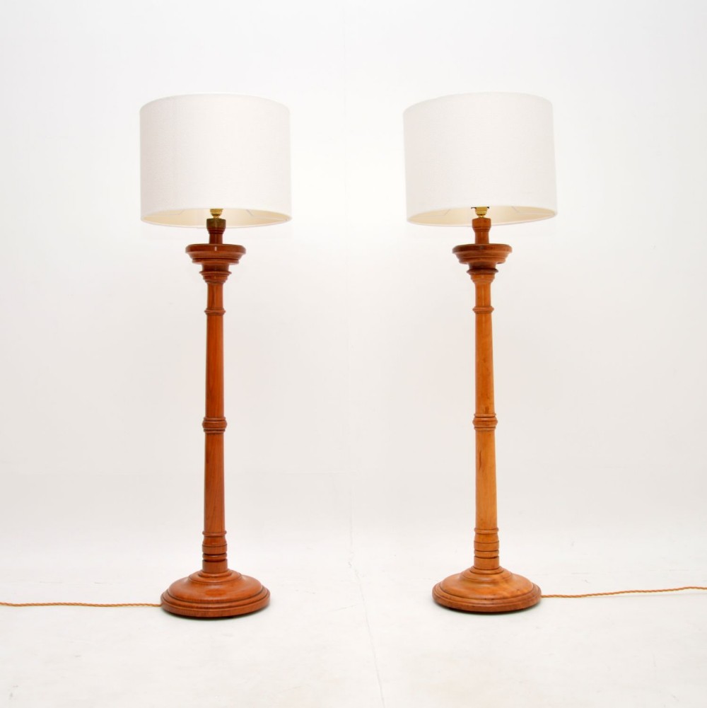 Pair of Antique Victorian Floor Lamps
