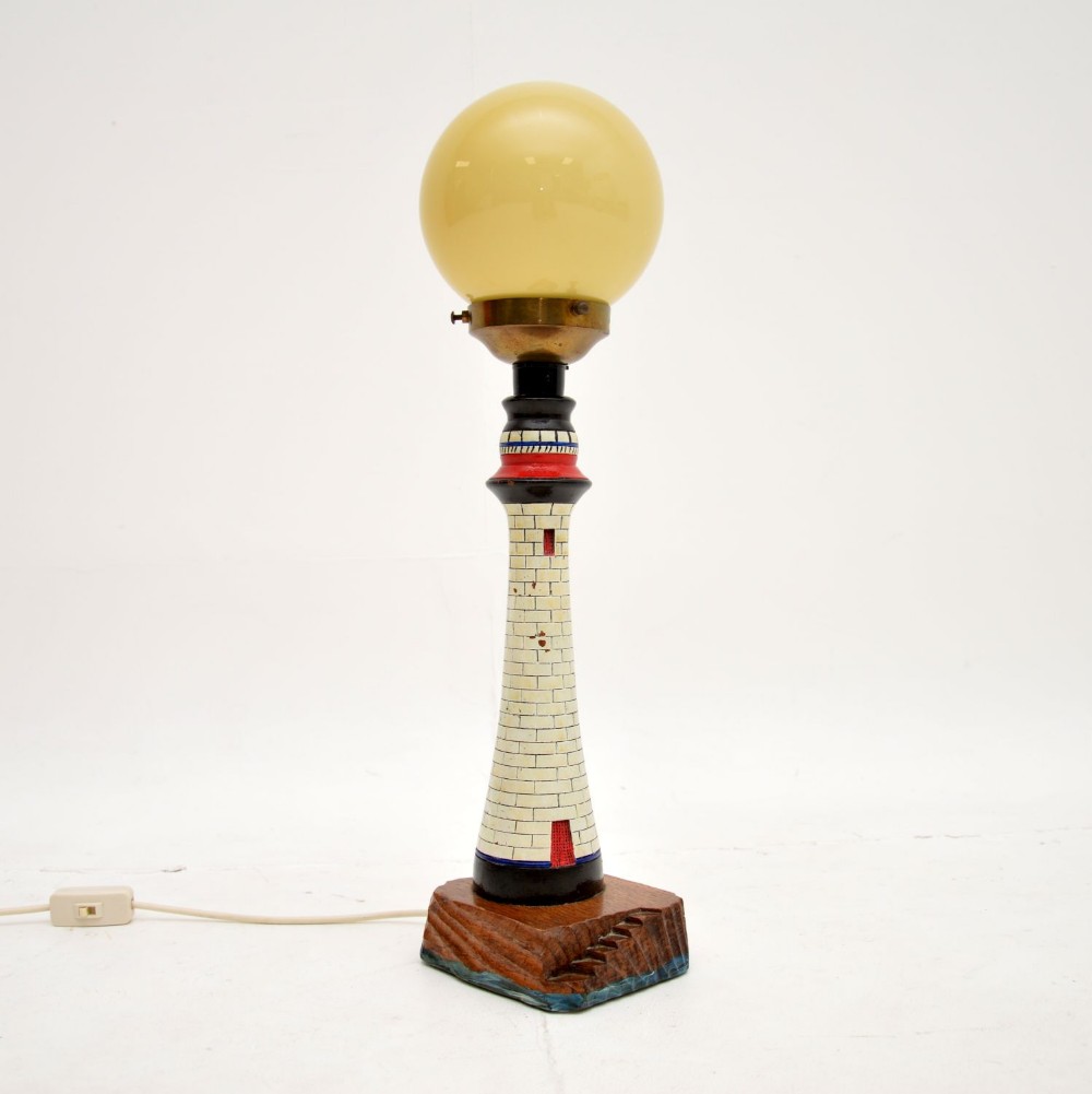 Antique Lighthouse Table Lamp
