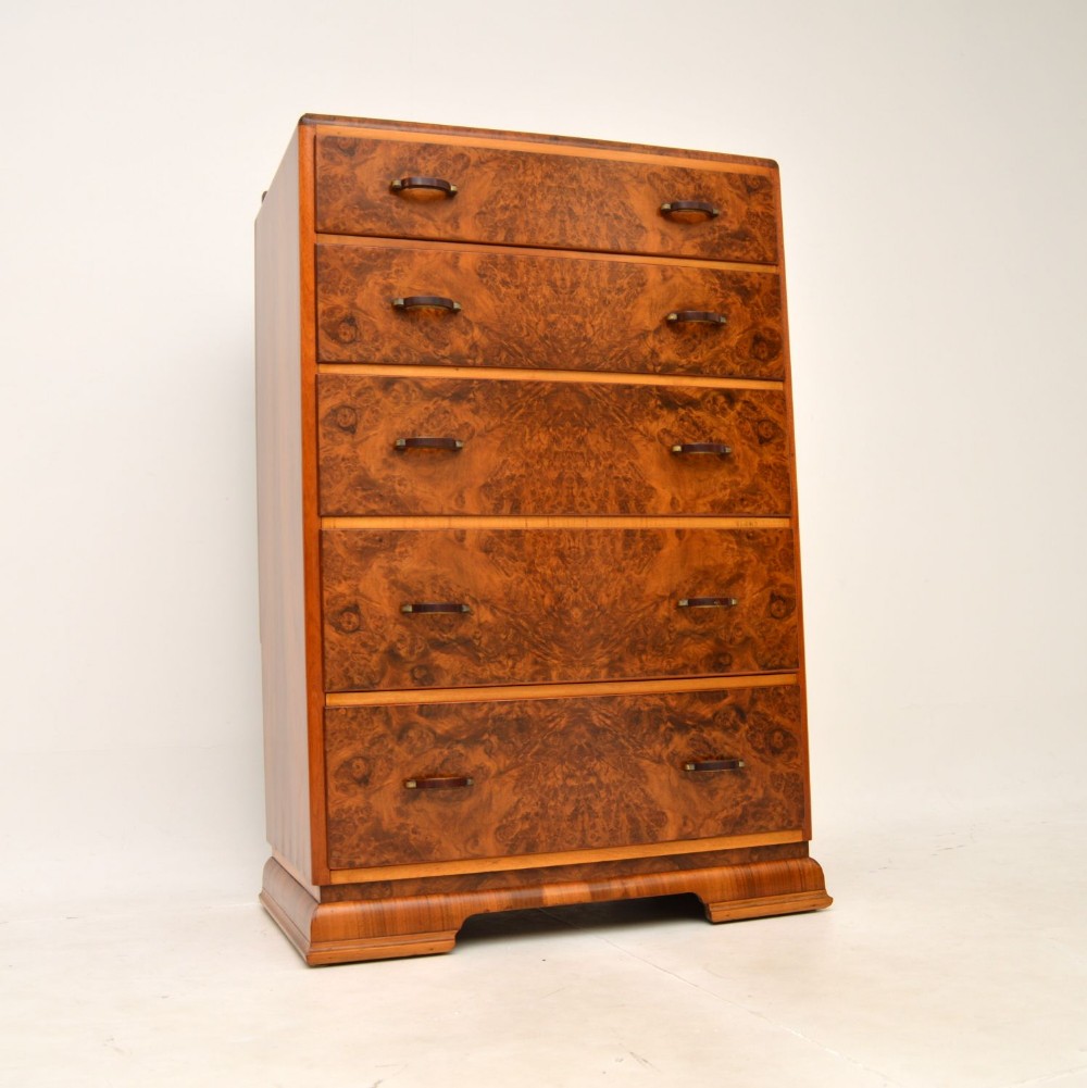 Art Deco Burr Walnut Chest of Drawers
