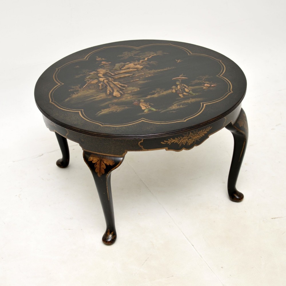 Antique Lacquered Chinoiserie Coffee Table
