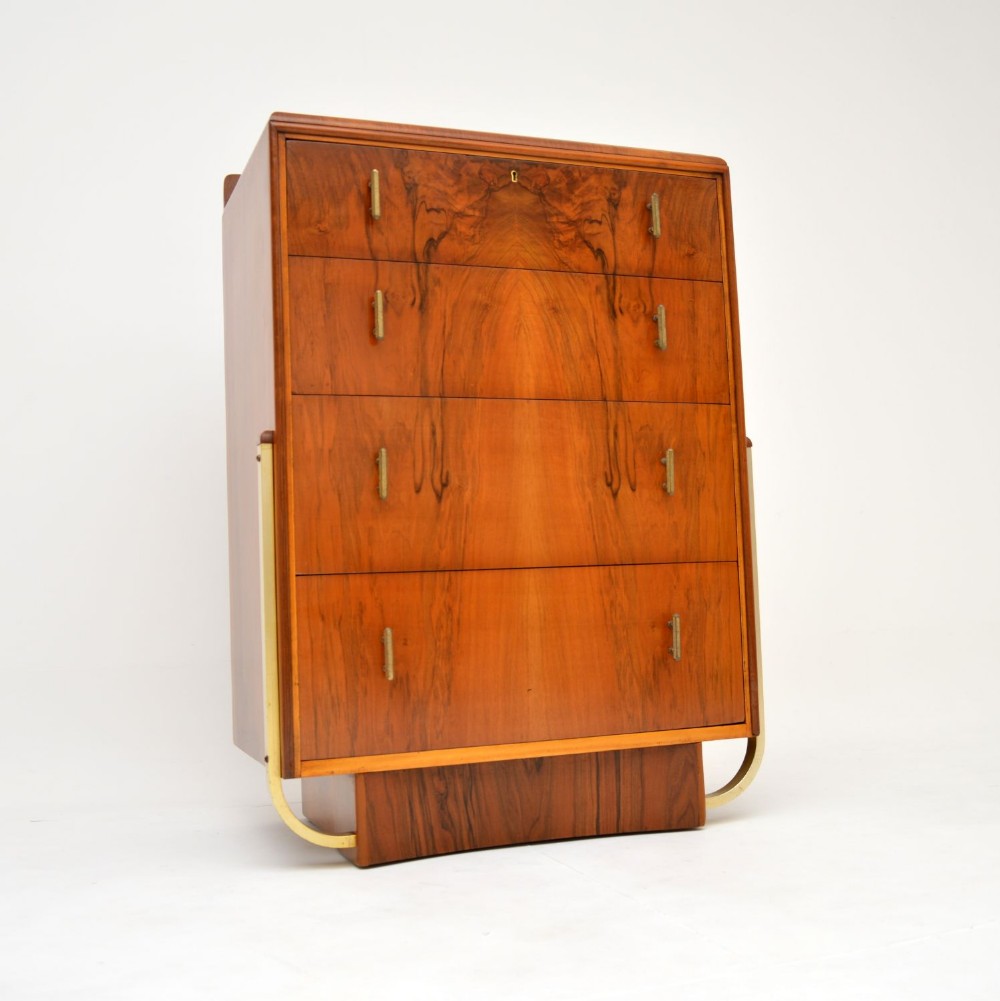 1930’s Art Deco Walnut Chest of Drawers
