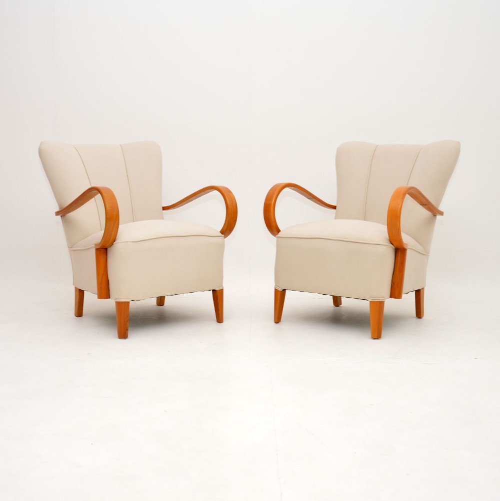 1920’s Pair of Art Deco Armchairs
