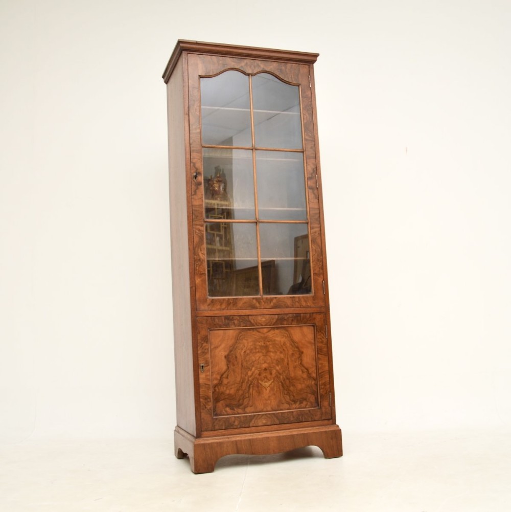 Antique Burr Walnut Bookcase
