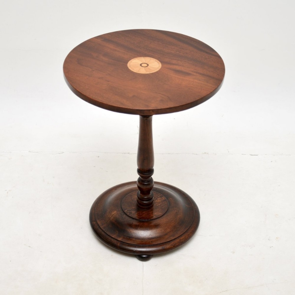 Antique Inlaid Mahogany Wine Table
