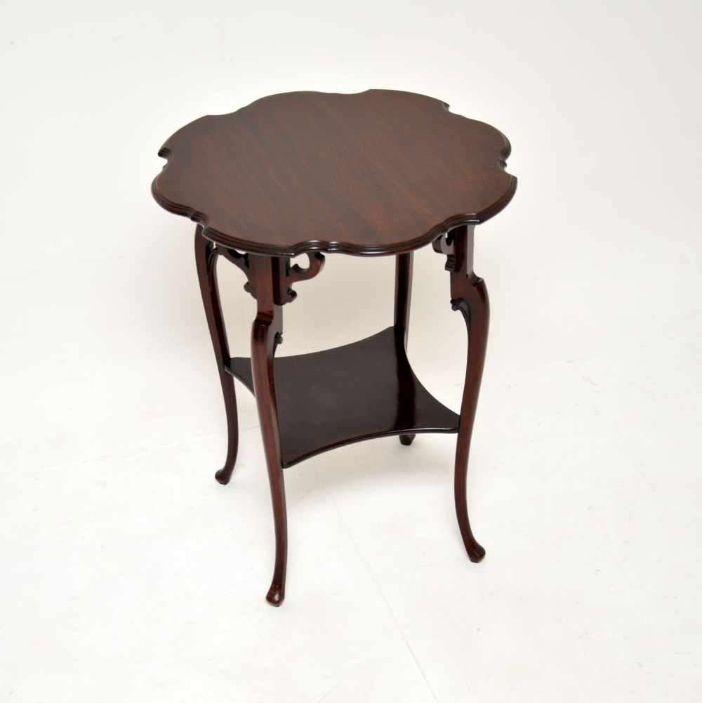 Antique Edwardian Mahogany Occasional Side Table
