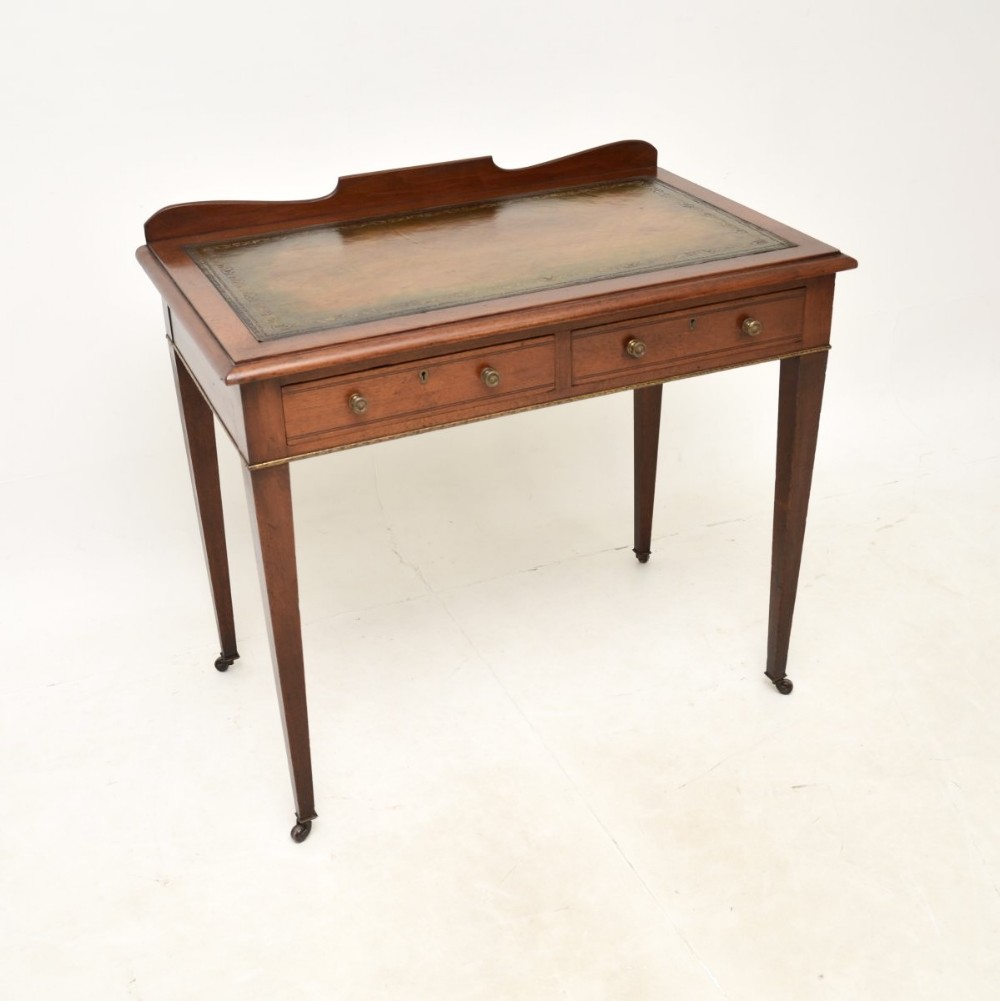 Antique Edwardian Mahogany Writing Table
