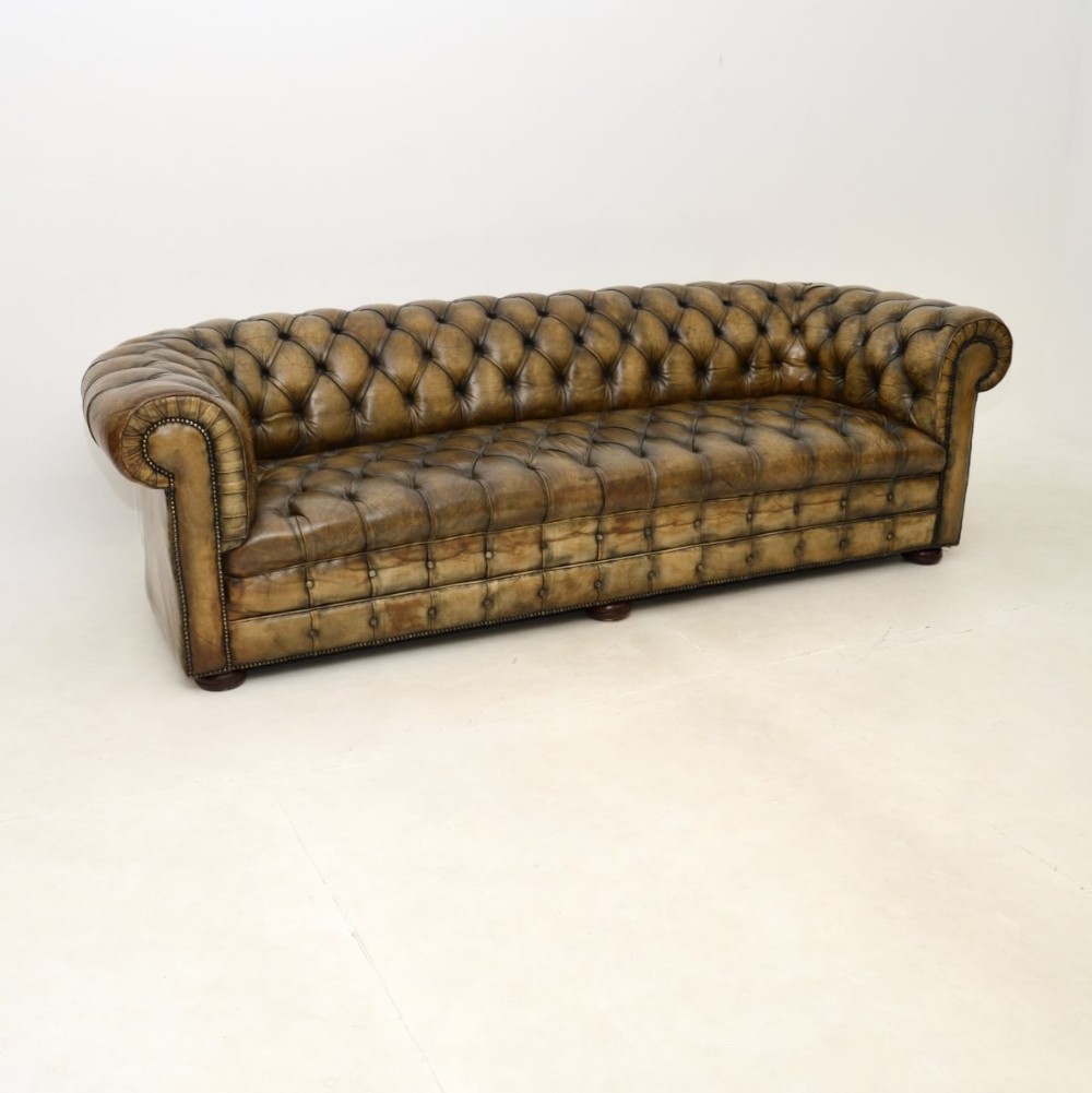 Antique Leather Chesterfield Sofa
