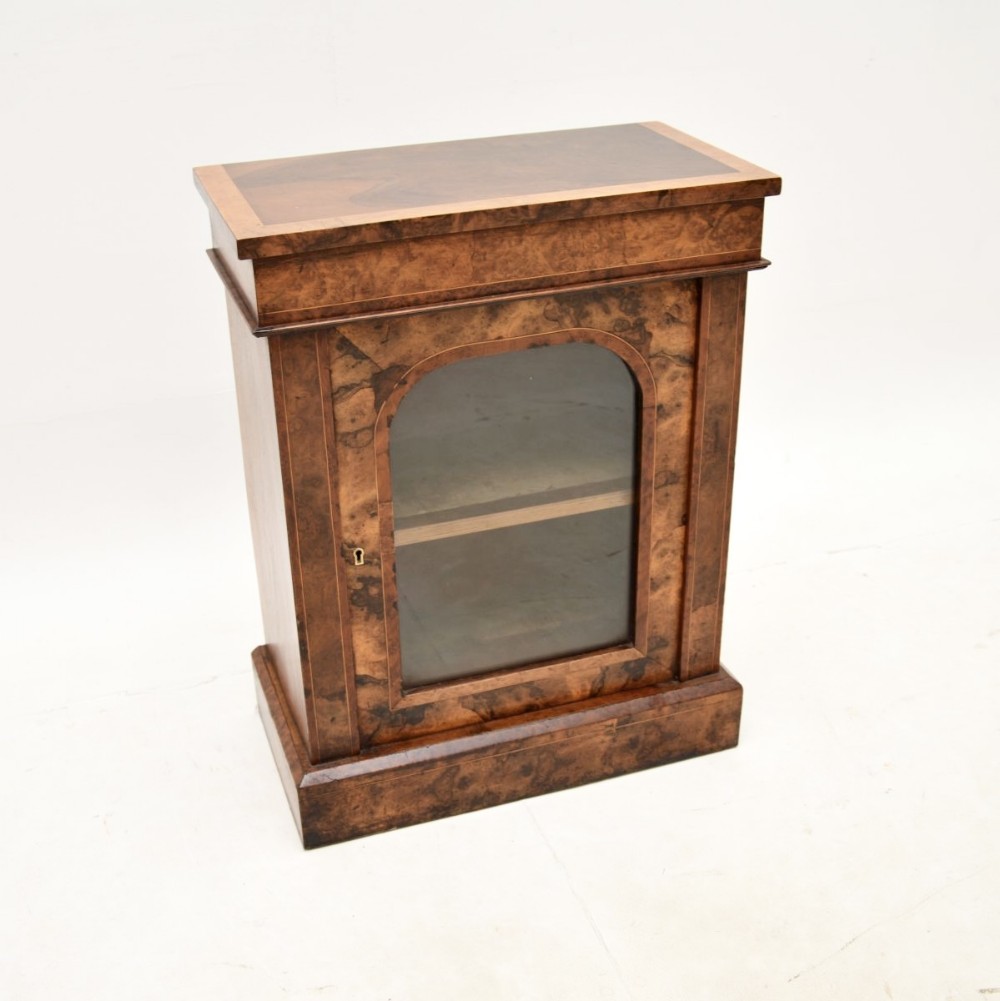Antique Victorian Walnut Miniature Pier Cabinet
