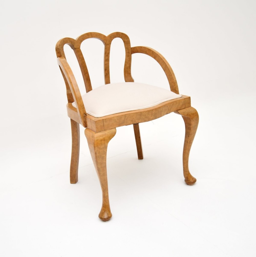 Antique Walnut Dressing Table Stool
