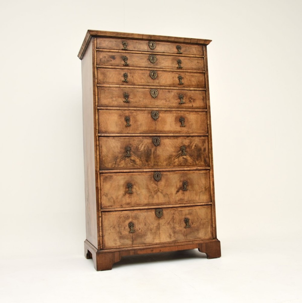 Antique Figured Walnut Chest of Drawers
