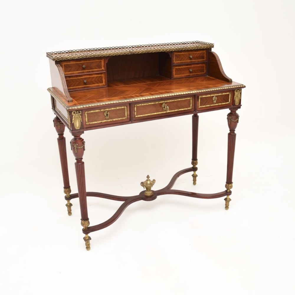 Antique French Inlaid Kingwood Escritoire Desk