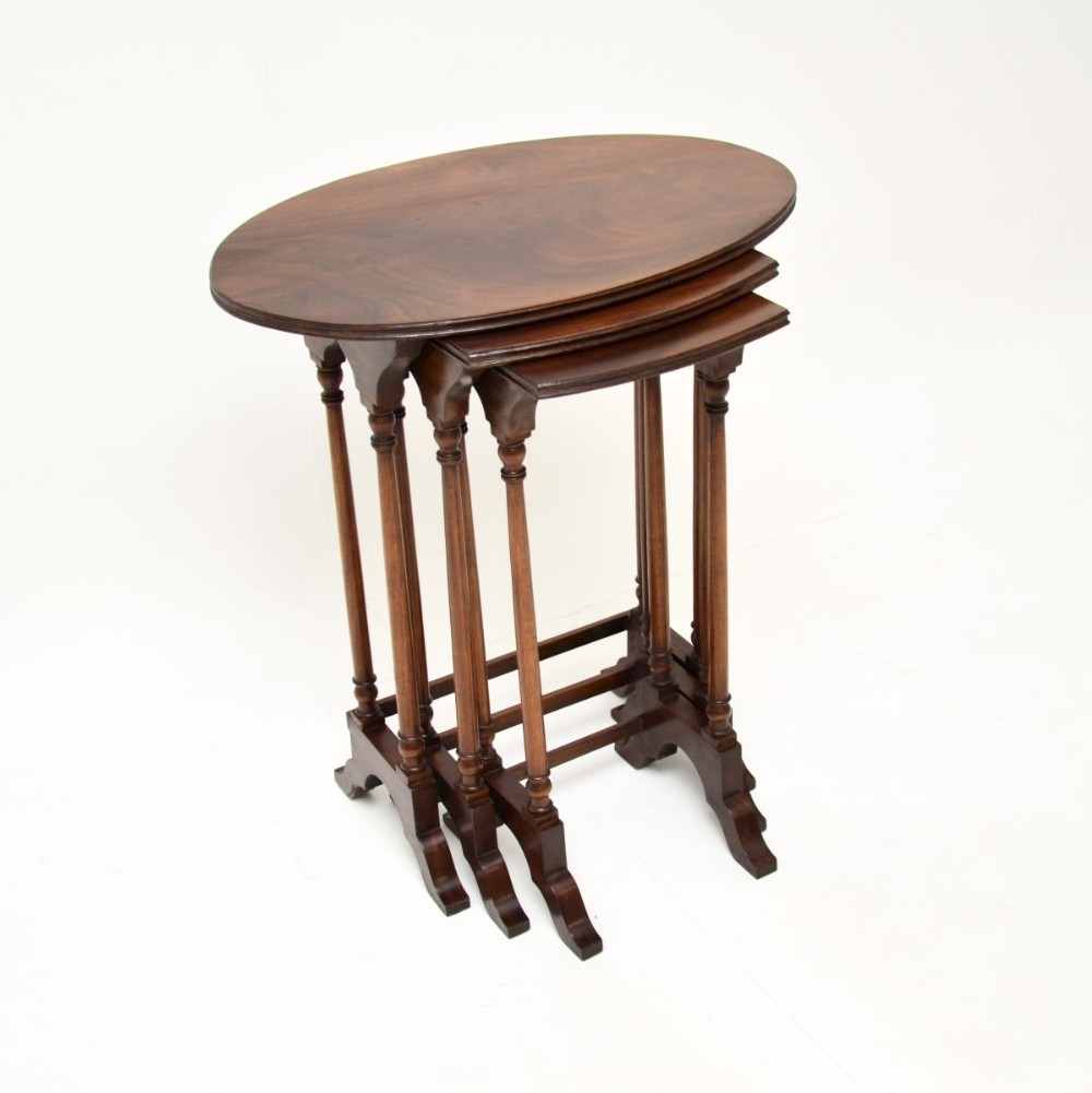Antique Edwardian Mahogany Nest of Tables
