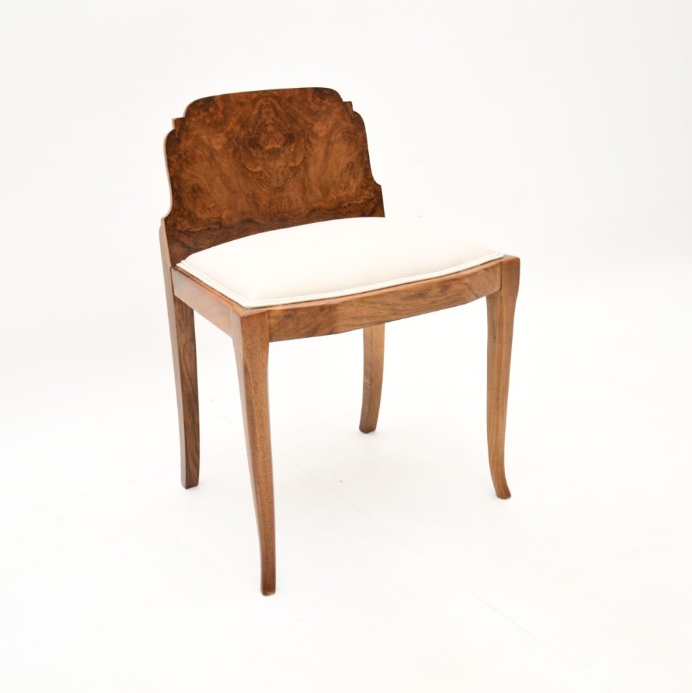 Art Deco Burr Walnut Stool
