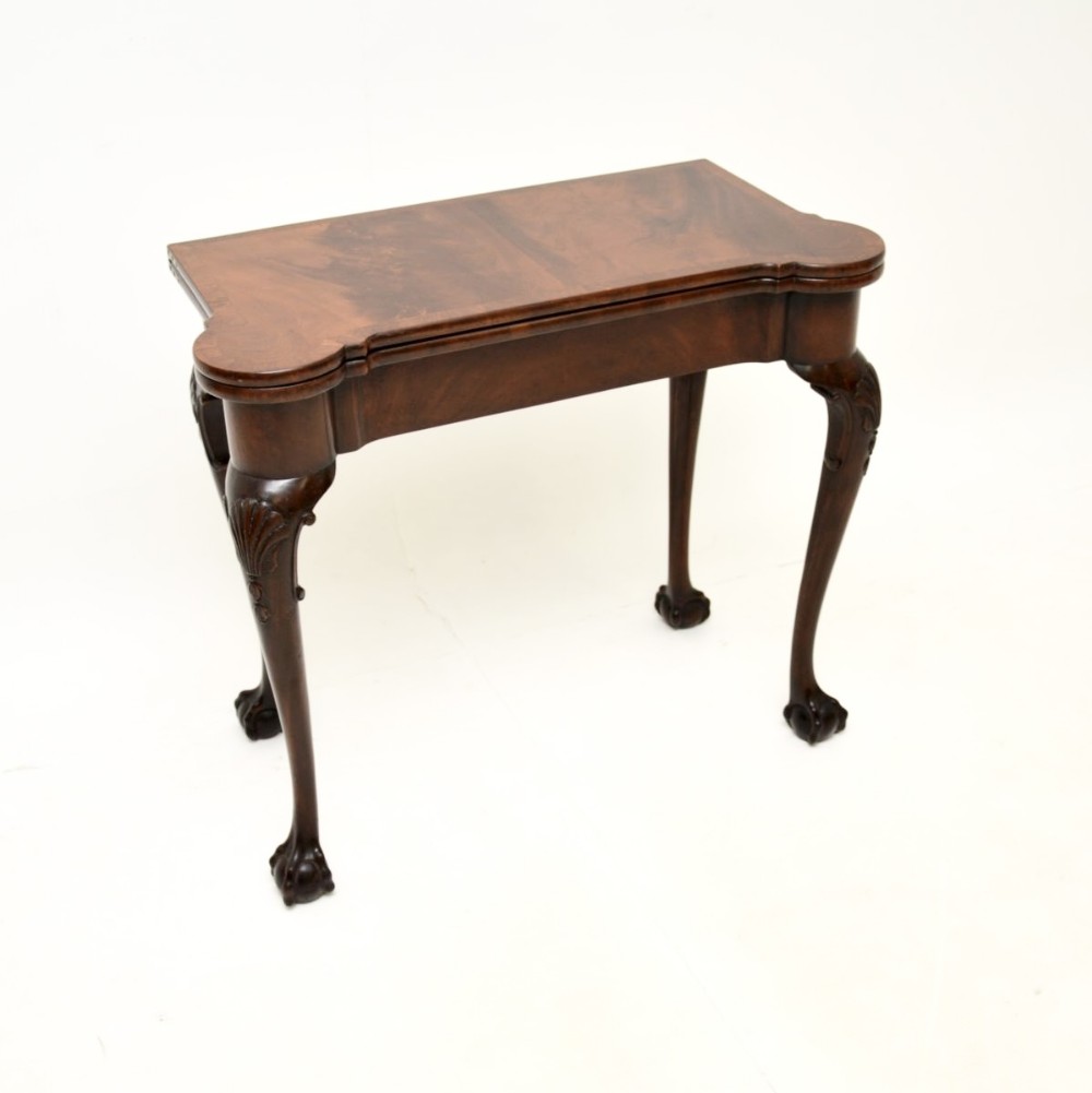 Antique Mahogany Card / Console Table