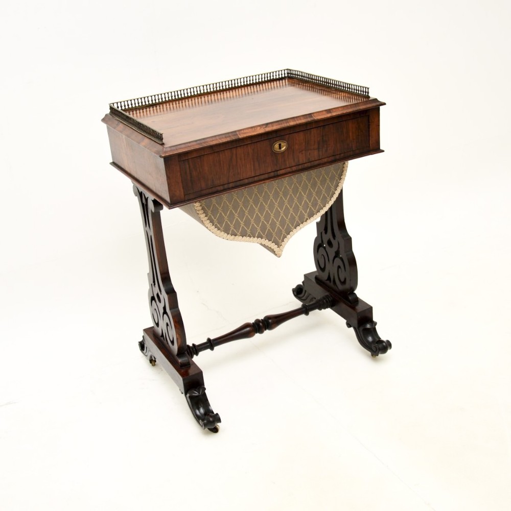 Antique Victorian Rosewood Side Table
