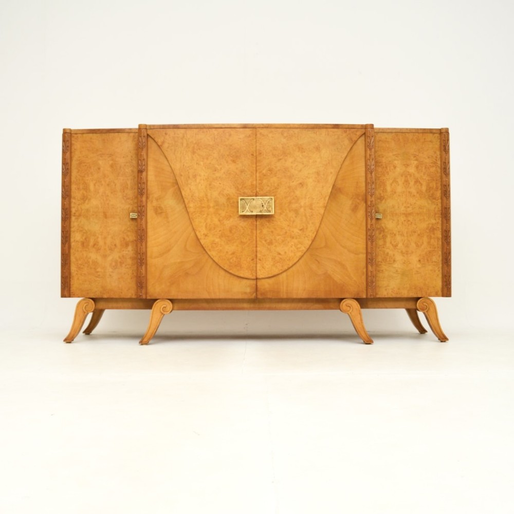 Art Deco Burr Walnut Sideboard by Hille
