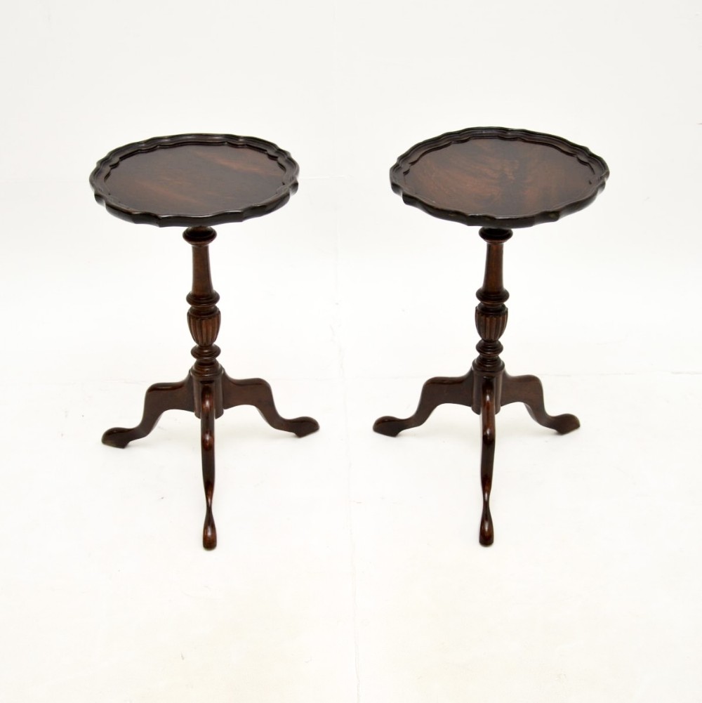 Pair of Antique Mahogany Wine Tables
