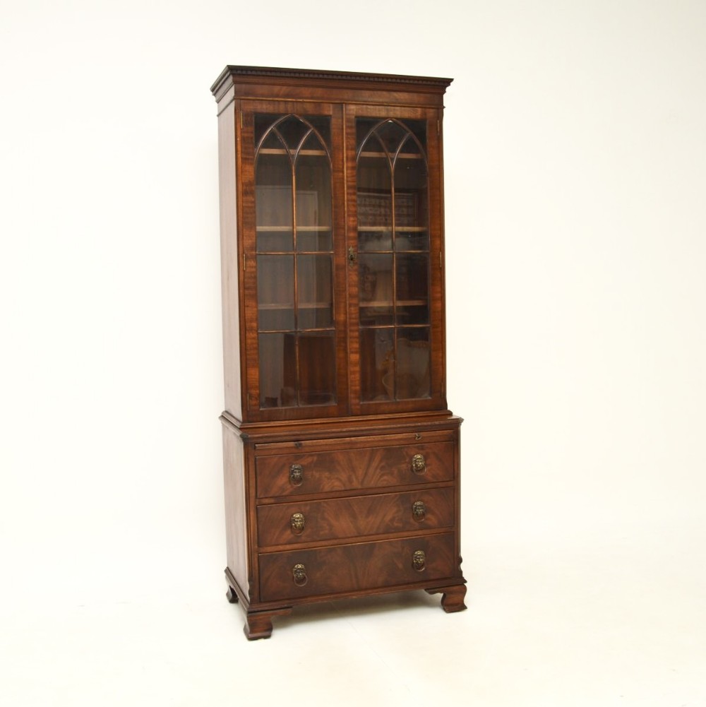 Antique Georgian Style Mahogany Bookcase
