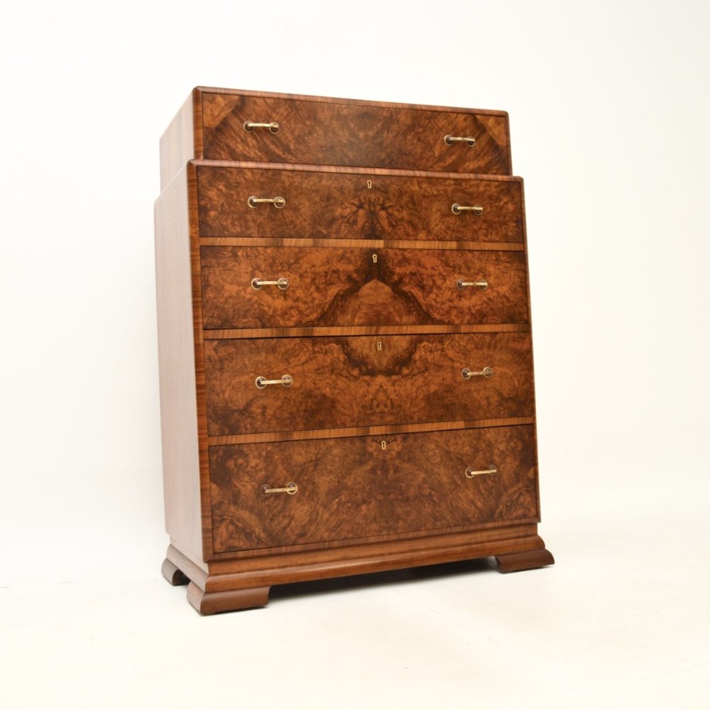 Art Deco Burr Walnut Chest of Drawers
