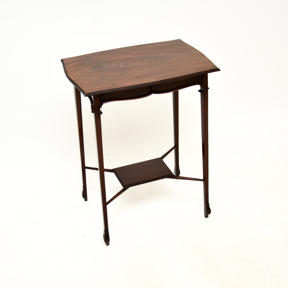 Antique Edwardian Mahogany Occasional Side Table
