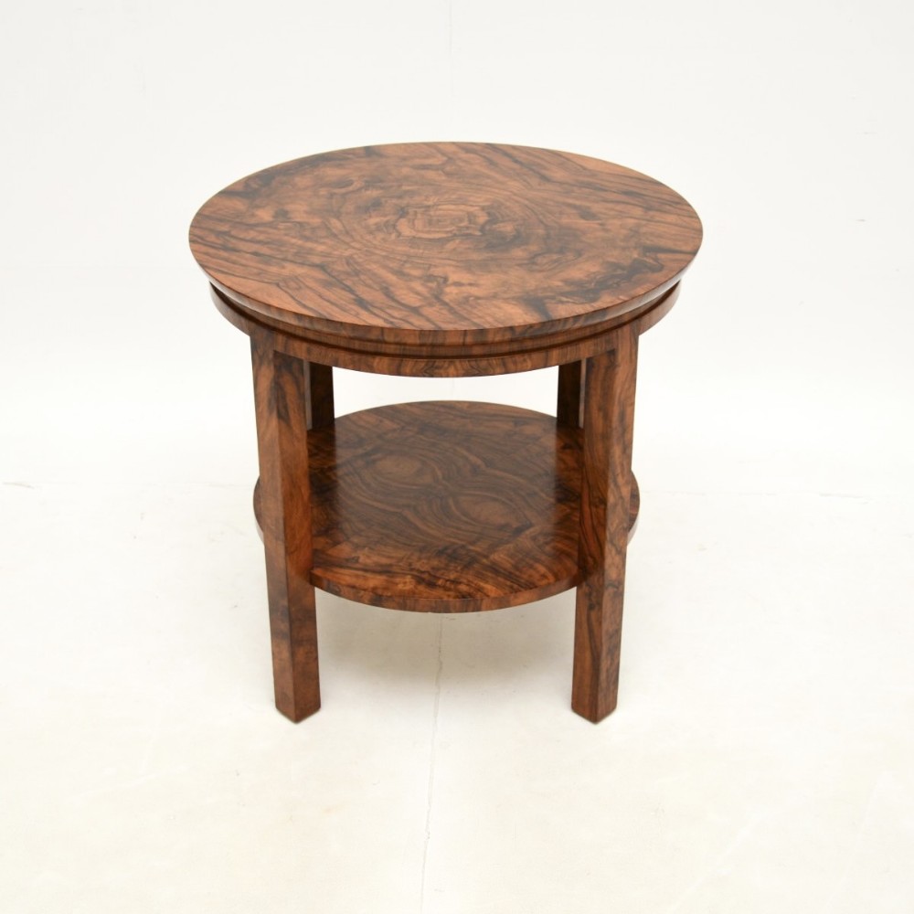 Art Deco Walnut Occasional Side / Coffee Table
