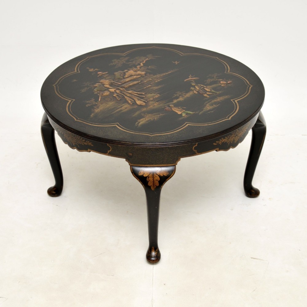 Antique Lacquered Chinoiserie Coffee Table
