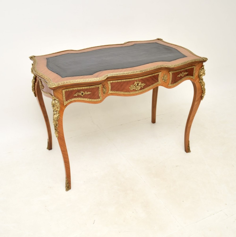 Antique French Leather Top Bureau Plat Desk
