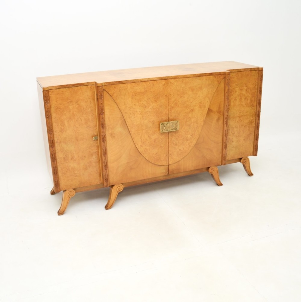 Art Deco Burr Walnut Sideboard by Hille
