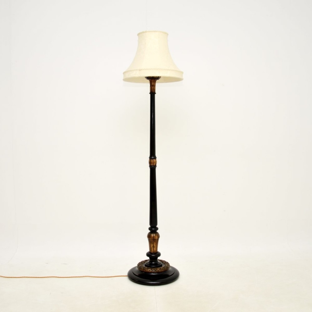 Antique Parcel Gilt Floor Lamp
