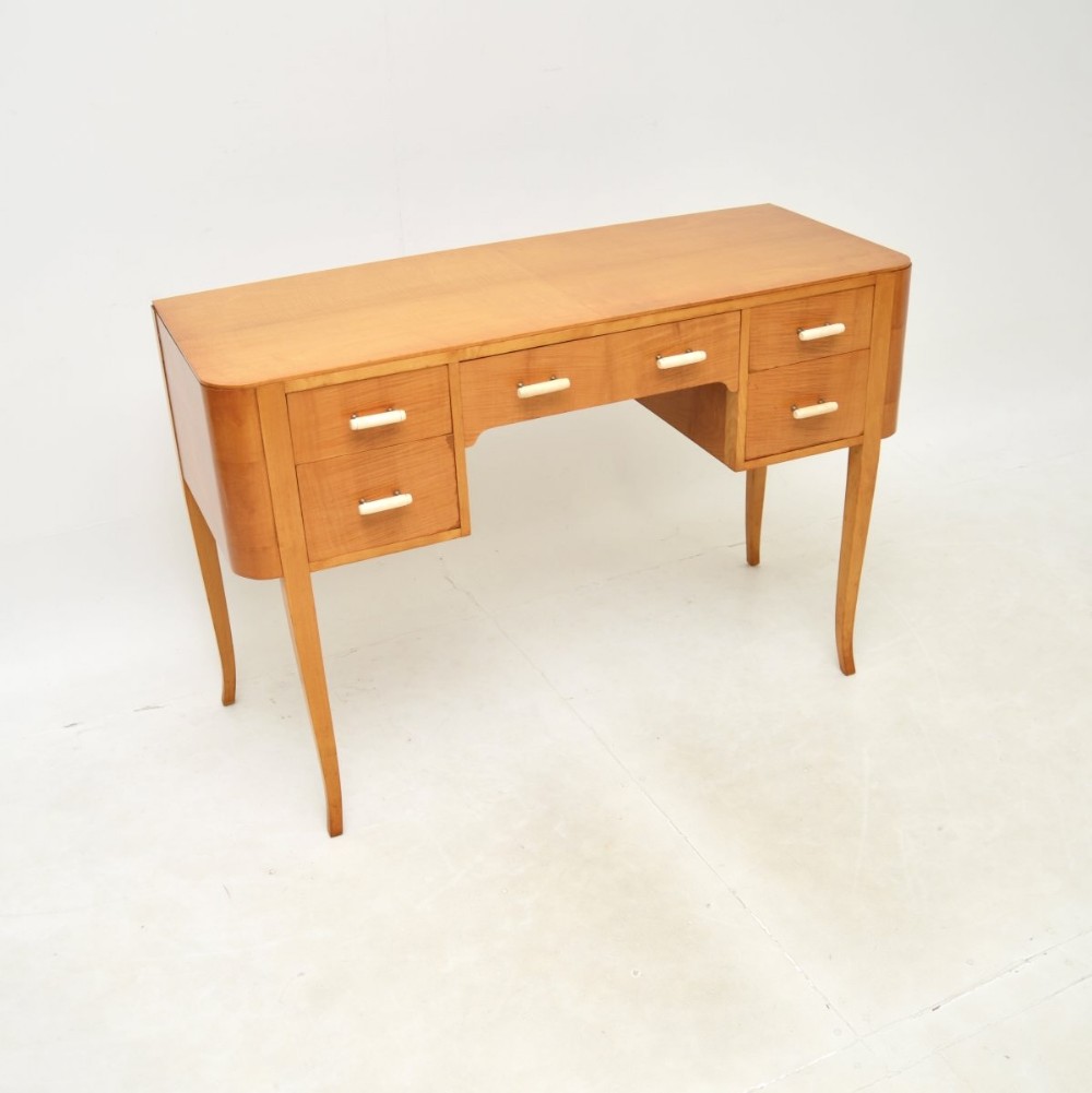 Swedish Art Deco Desk in Satin Birch
