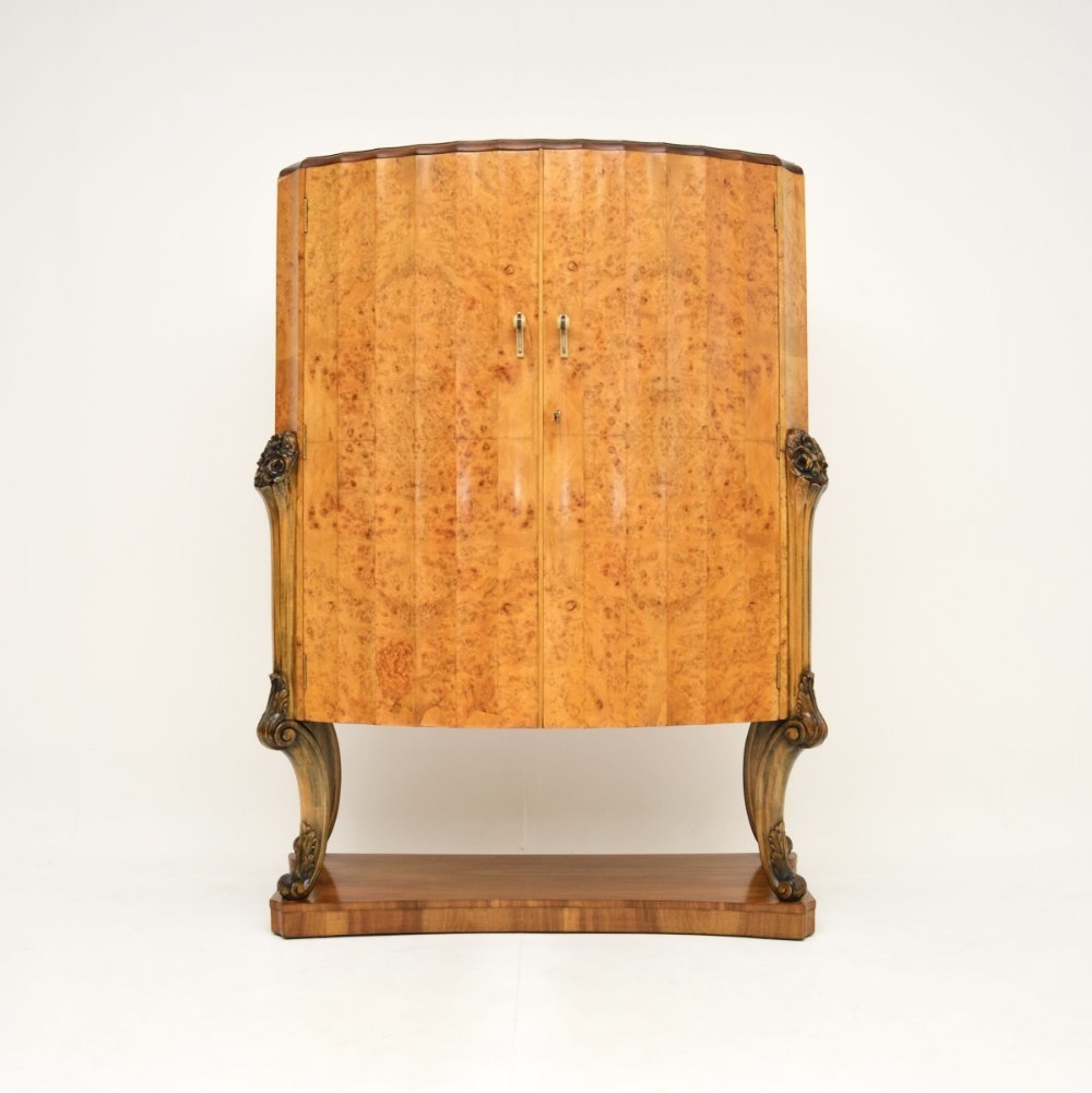 Art Deco Burr Walnut Cocktail Cabinet by Epstein
