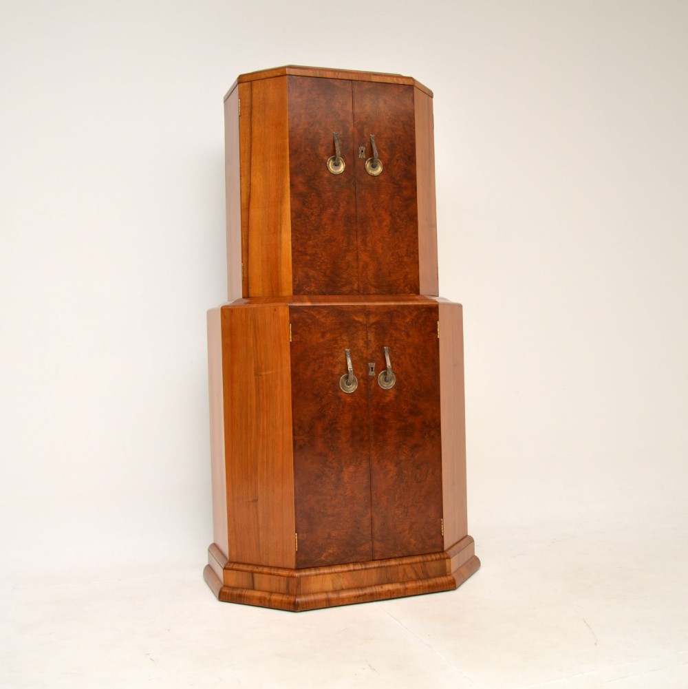 Art Deco Burr Walnut Cocktail Cabinet
