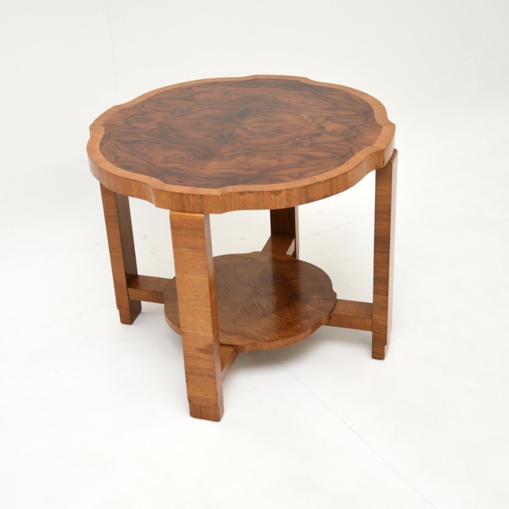 Art Deco Figured Walnut Occasional / Coffee Table
