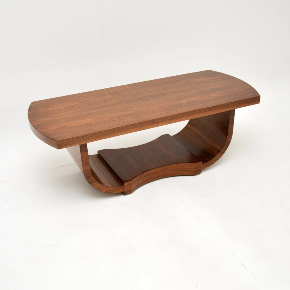 Art Deco Walnut Coffee Table
