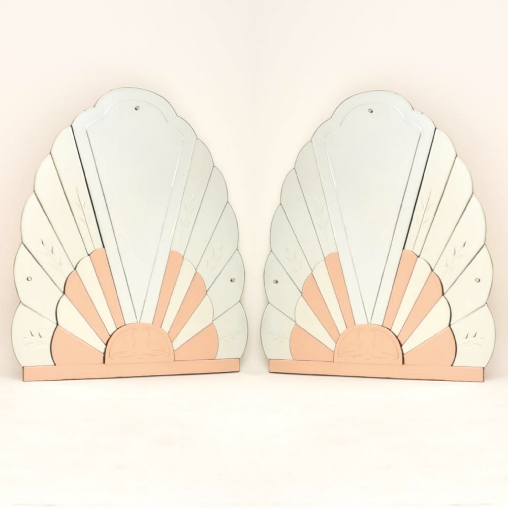 Pair of Large Art Deco Period Mirrors
