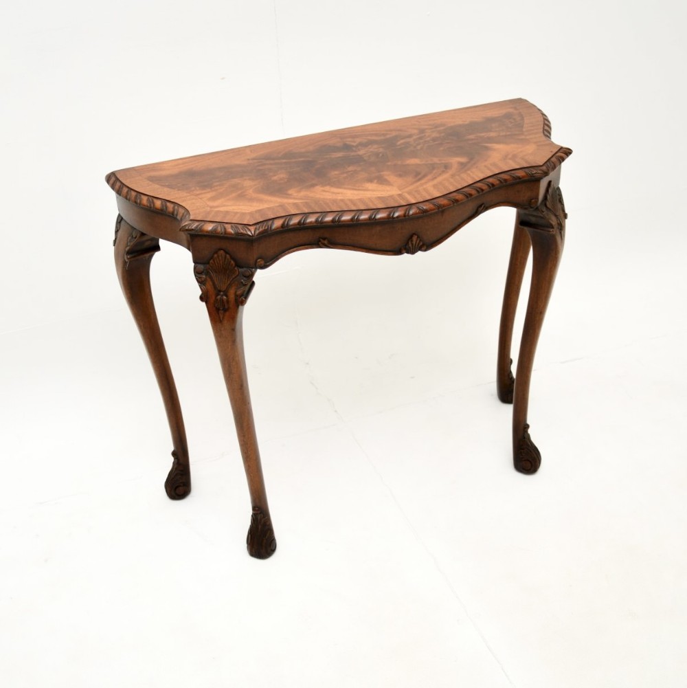 Antique Mahogany Console Side Table
