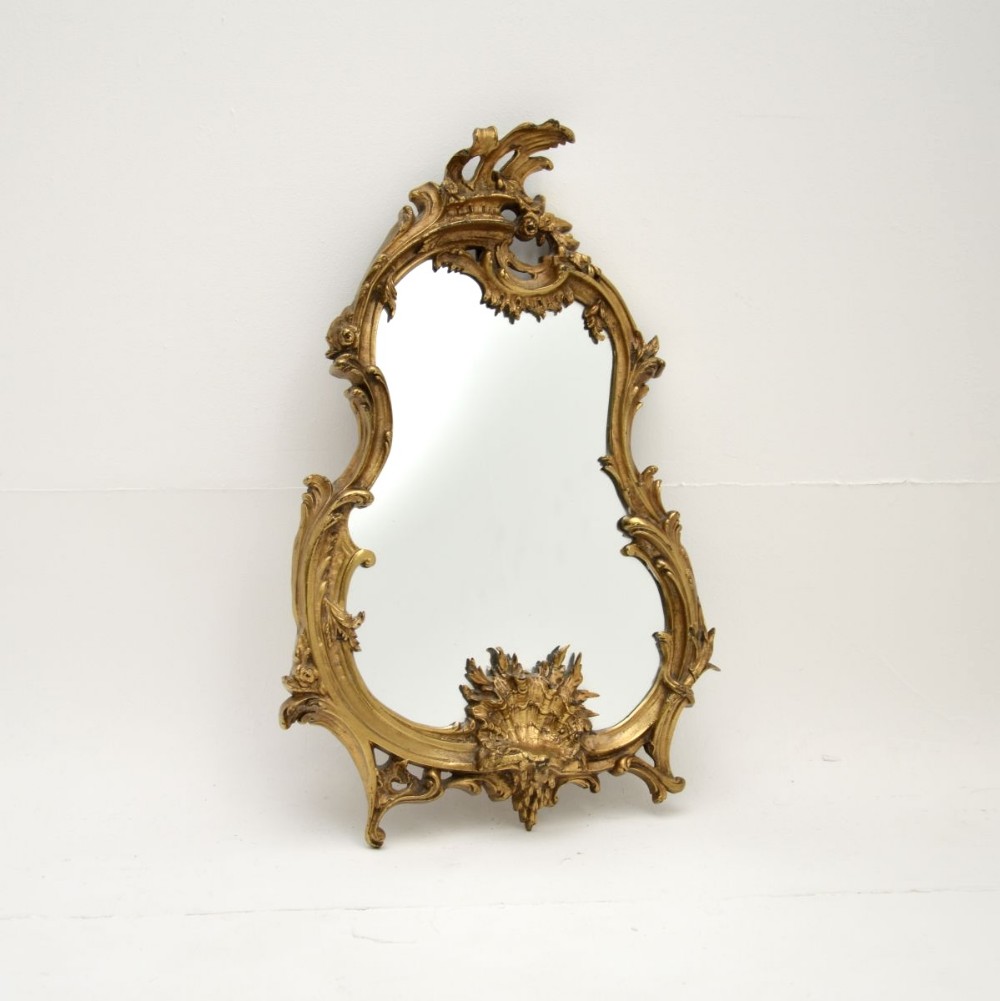 Antique French Gilt Bronze Mirror
