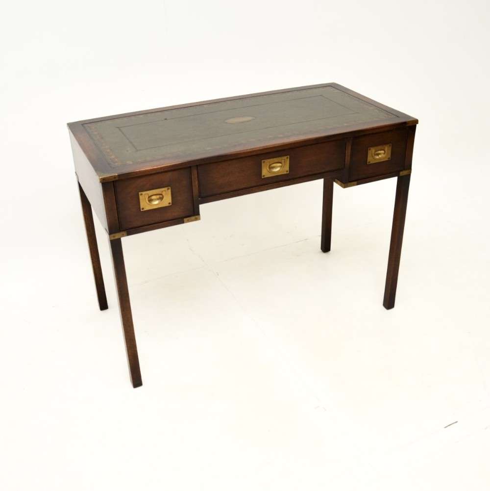 Antique Mahogany Military Campaign Writing Table

