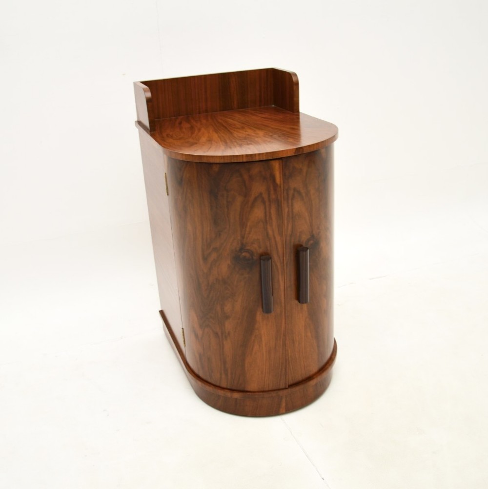 Art Deco Figured Walnut Drinks Cabinet
