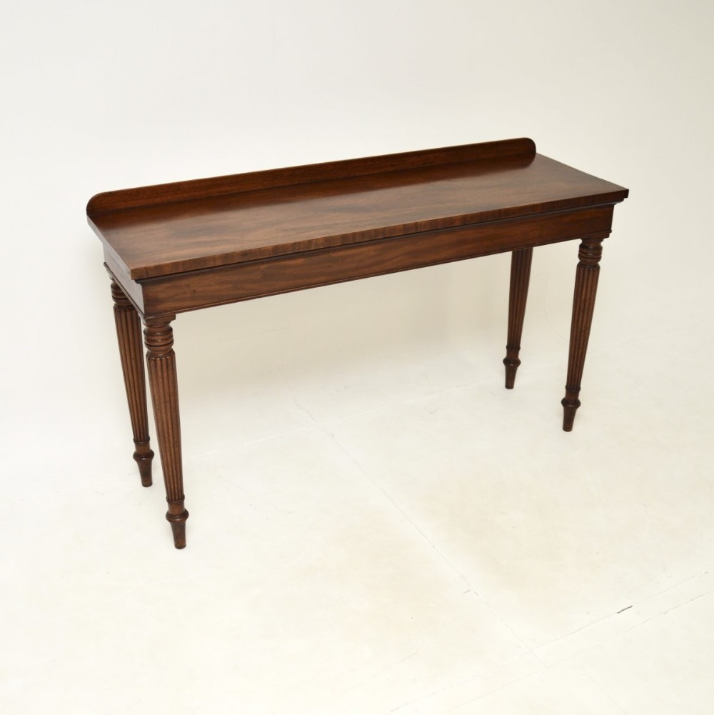 Large Antique Victorian Mahogany Console Table
