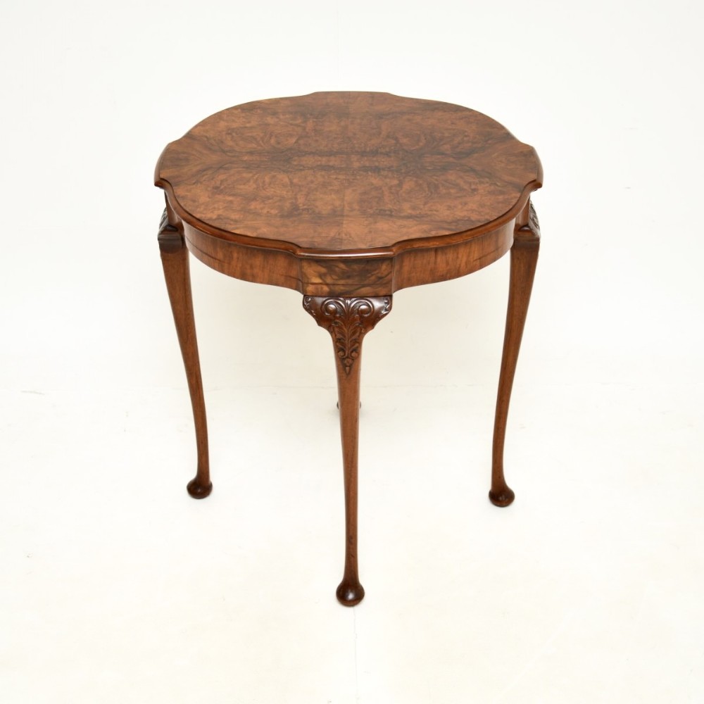 Antique Burr Walnut Occasional Side Table
