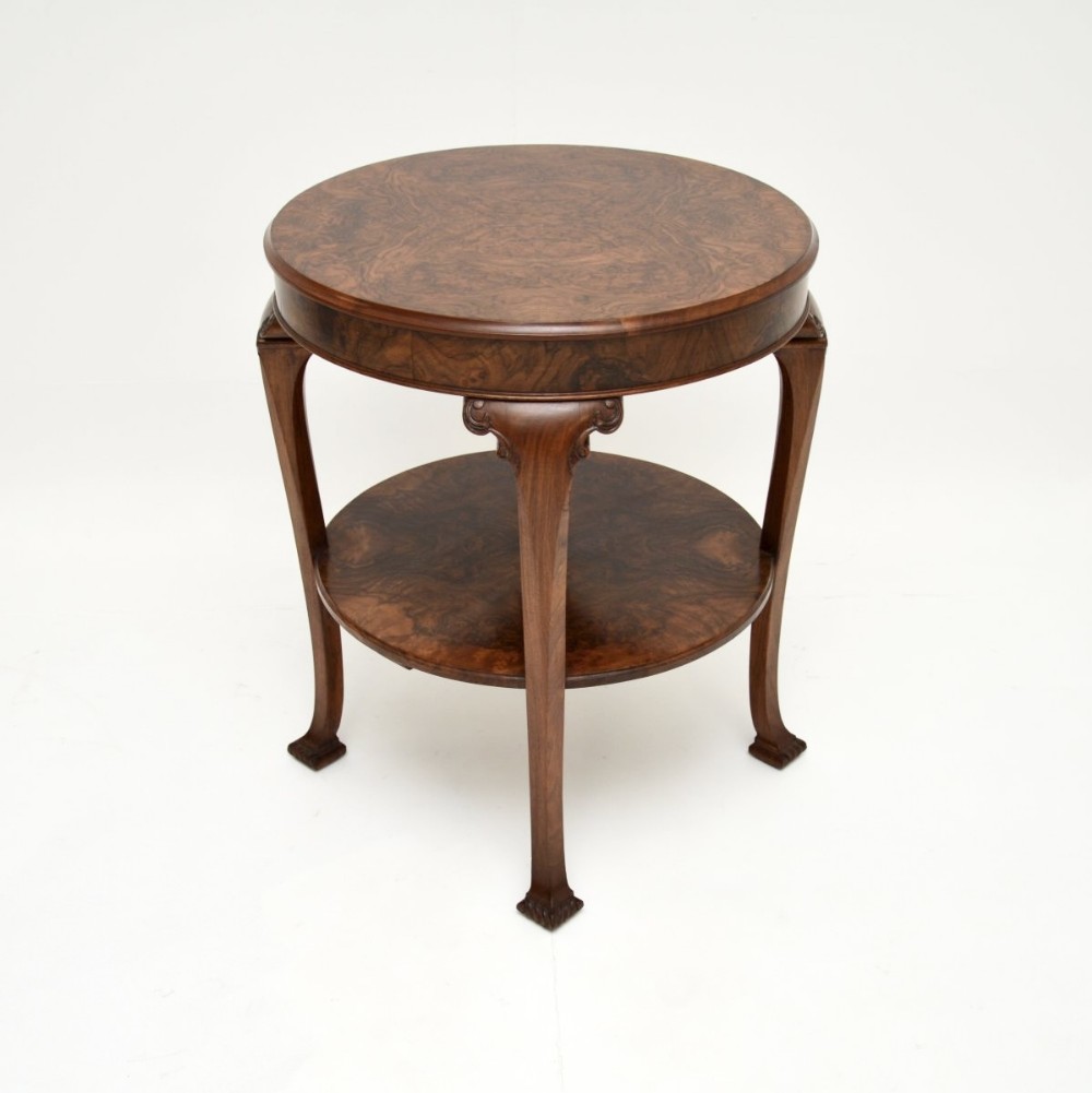 Antique Burr Walnut Occasional Side Table
