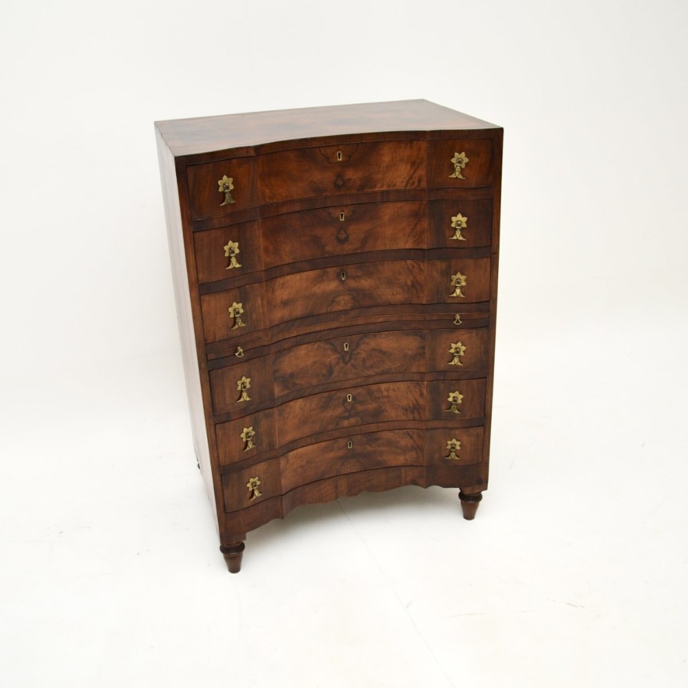 Antique Figured Walnut Chest of Drawers
