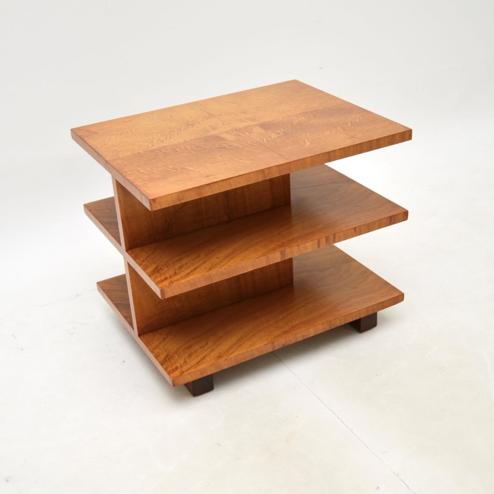 Art Deco Satin Wood Occasional Side / Coffee Table
