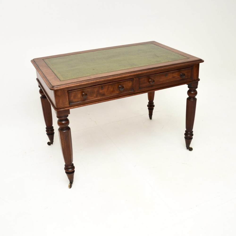 Antique William IV Mahogany Leather Top Writing Table
