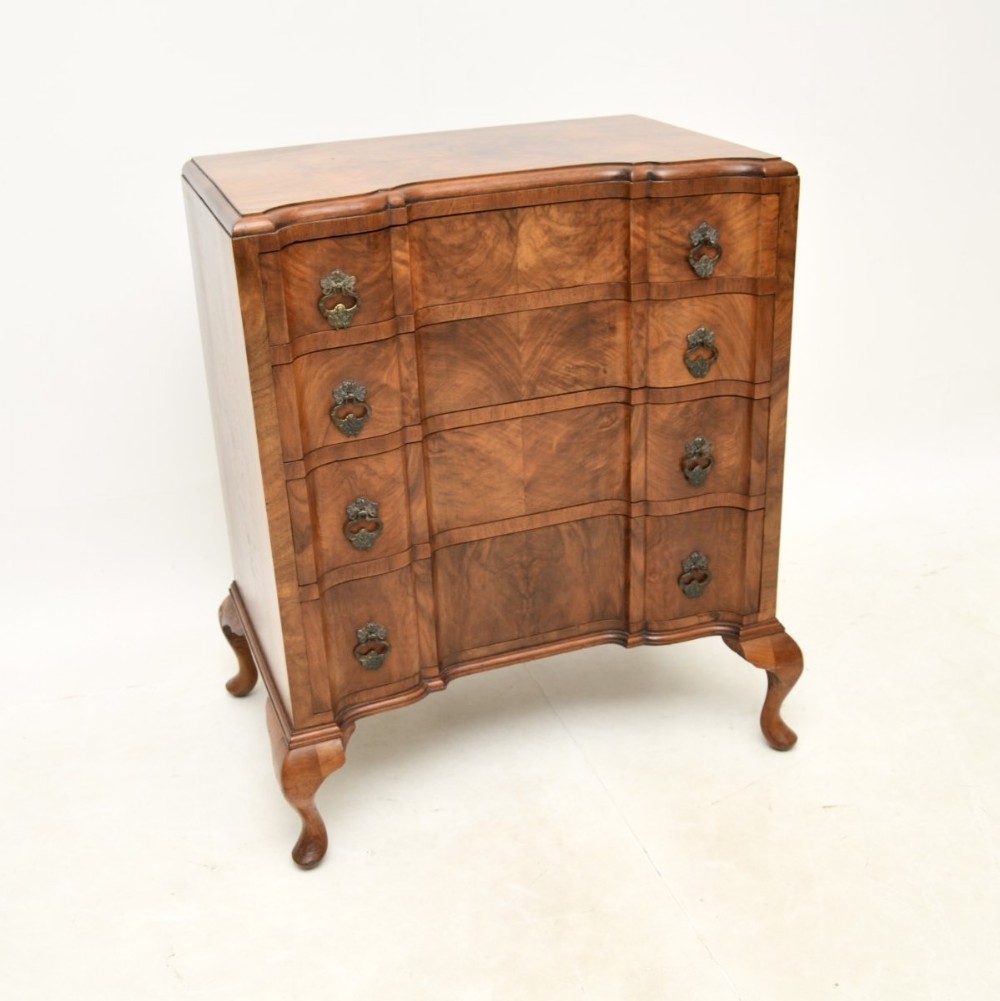 Antique Figured Walnut Chest of Drawers
