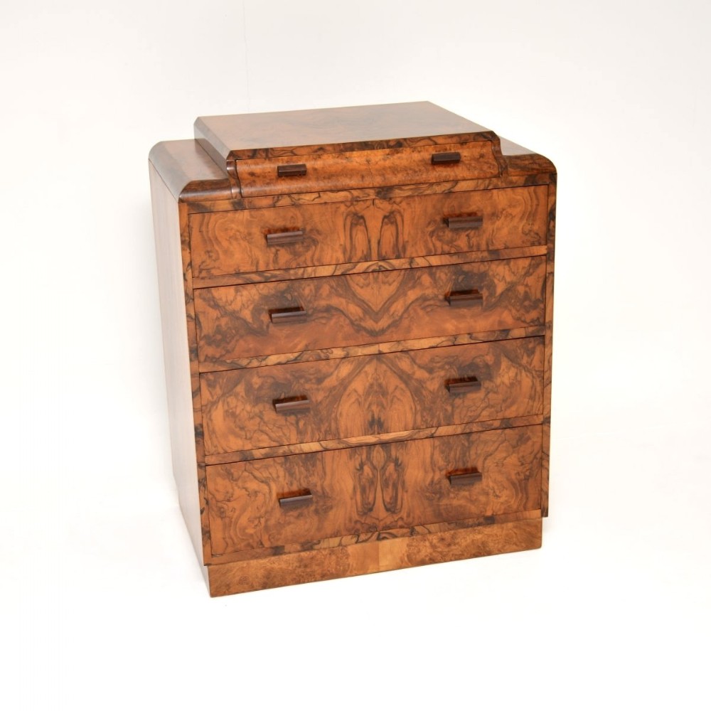 Art Deco Burr Walnut Chest of Drawers
