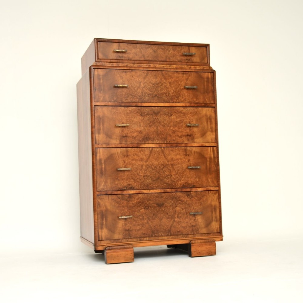 Art Deco Burr Walnut Chest of Drawers
