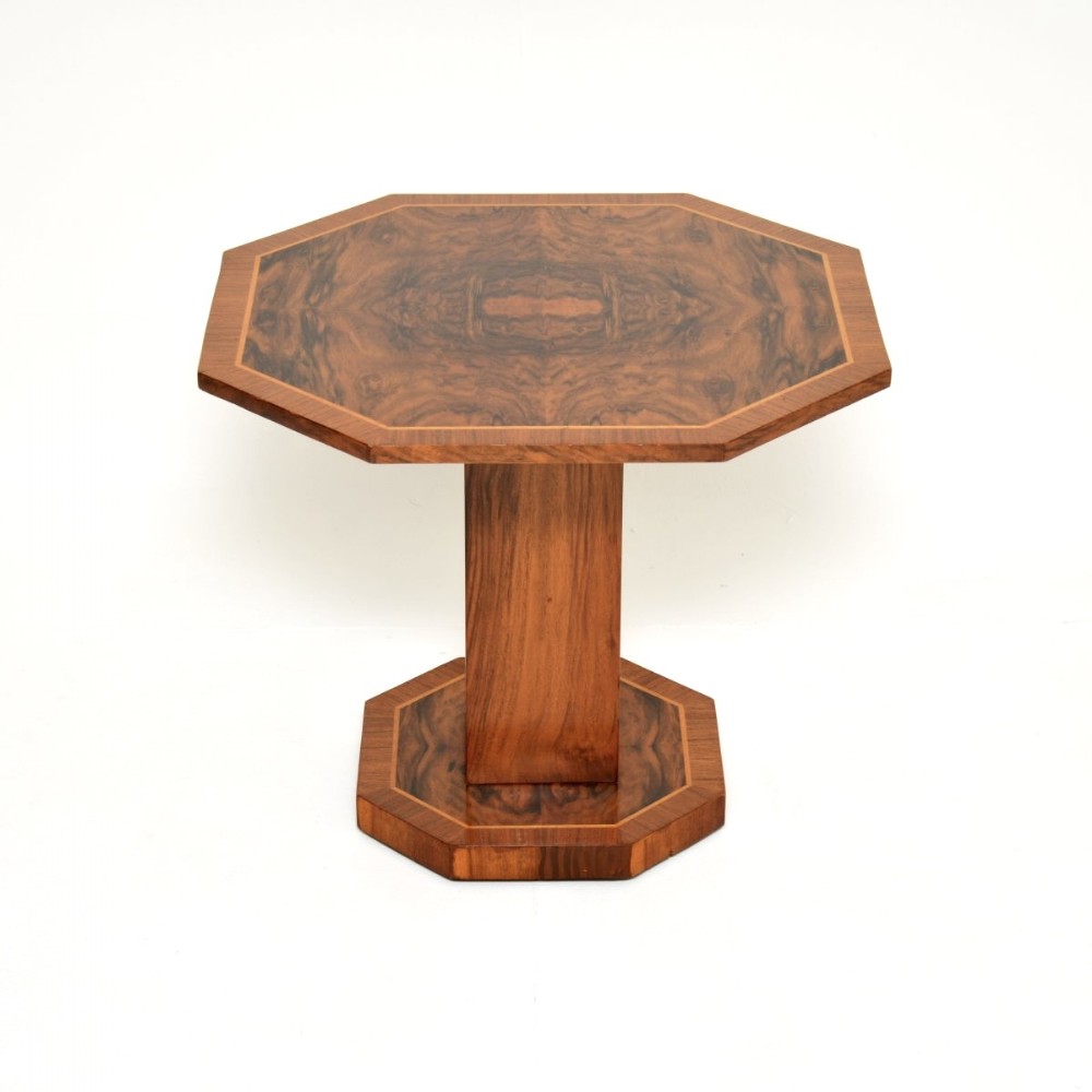 Art Deco Burr Walnut Occasional Side Table / Coffee Table
